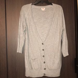 Gray cardigan
